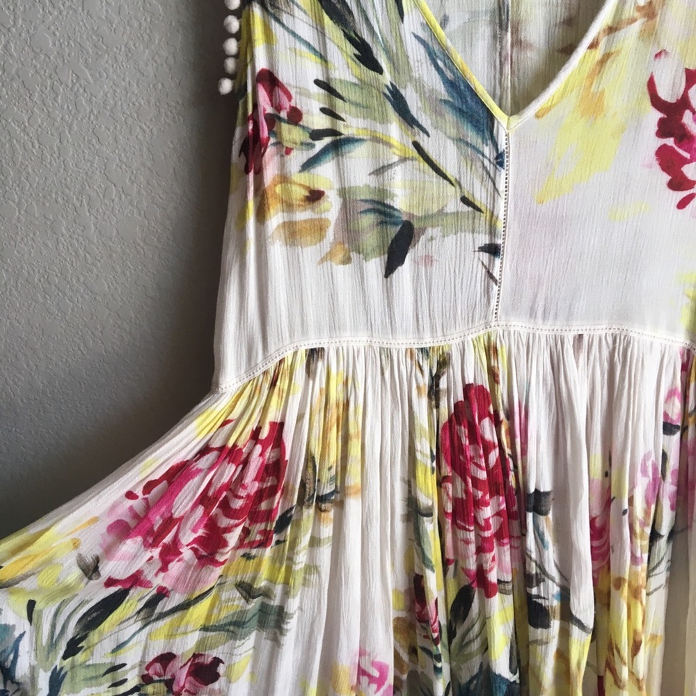 Anthropologie Lattice Floral Dress - Picture 5 of 10